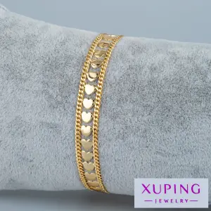 Xuping Jewelry 14K ZincirKalp Bileklik