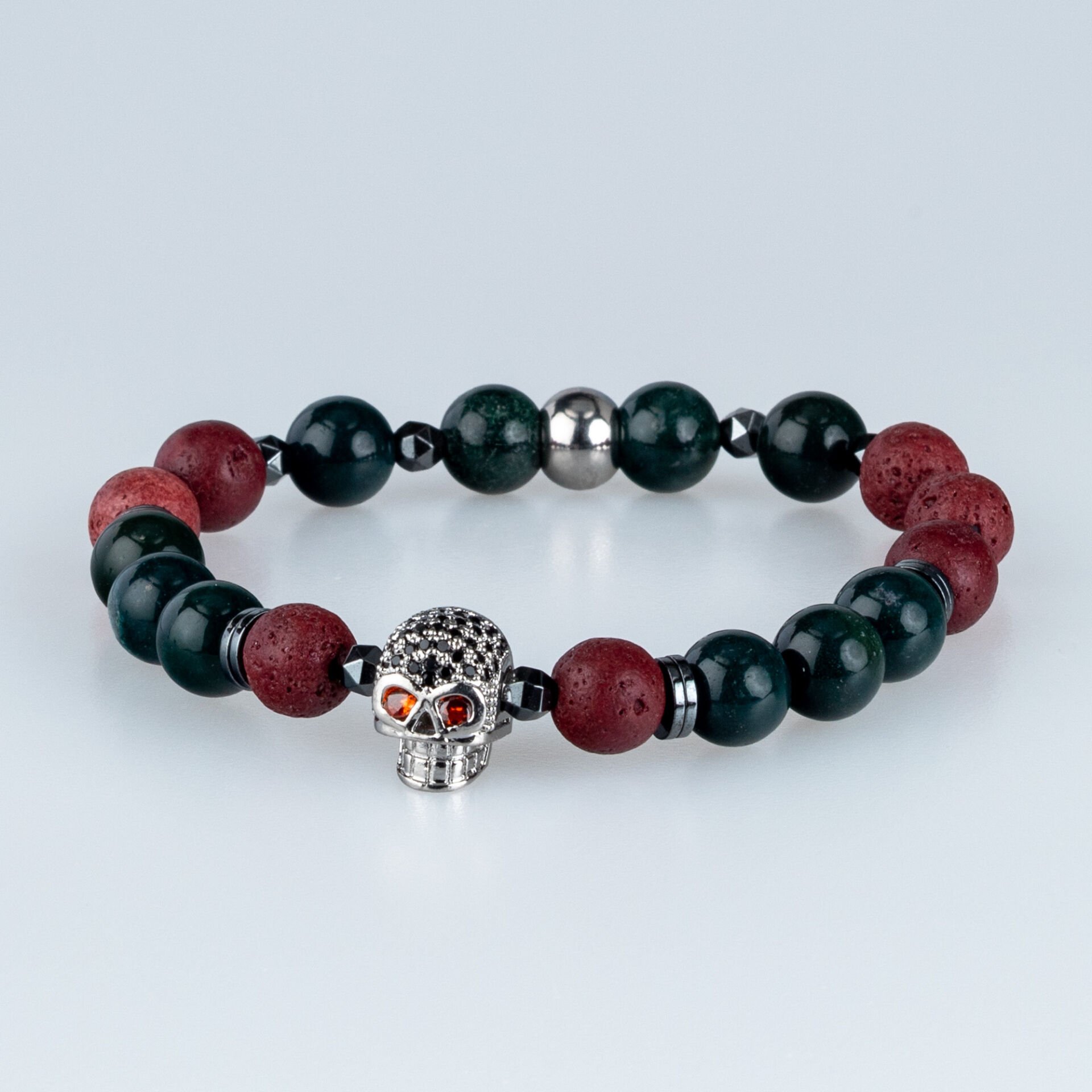 Doğal Taş Bileklik Kuru Kafa