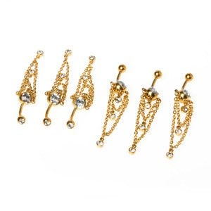 Piercing Göbek Taşlı
