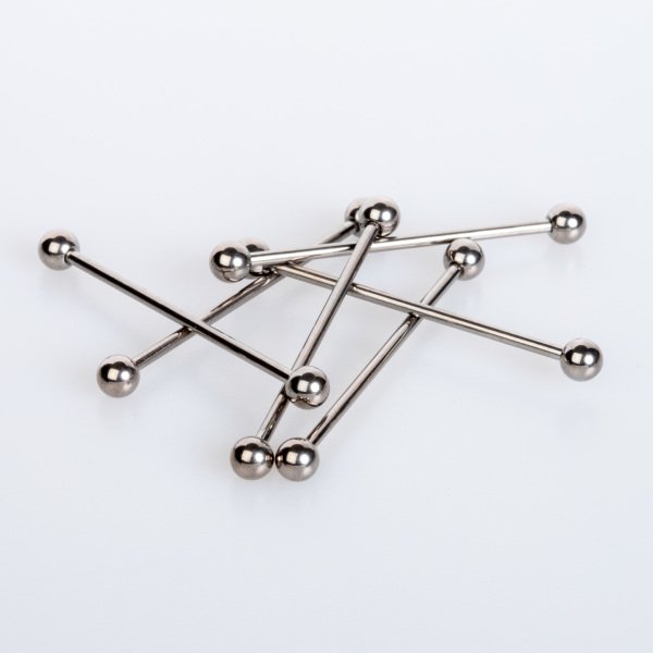 Piercing Titanyum Köprü 1.6mm Bar İlk Delim Bar Boyu: 38mm