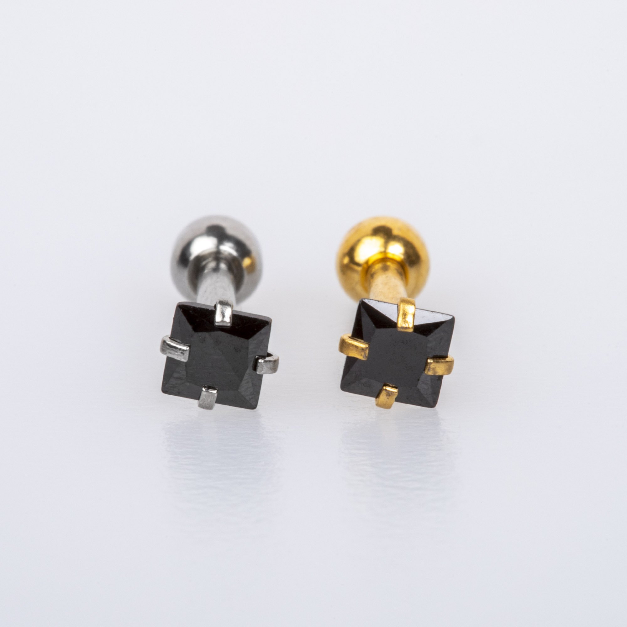 Piercing Tragus 3mm Square Stone