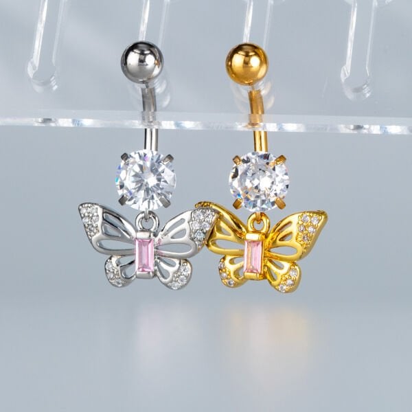 Piercing Göbek Fashion Kelebek