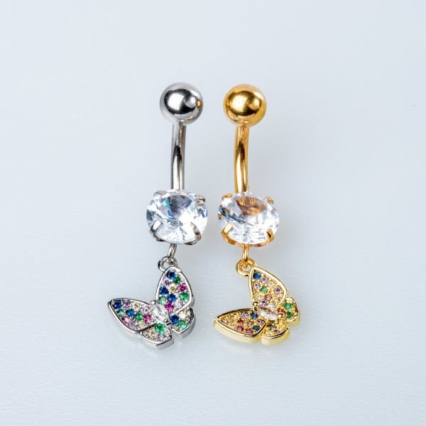 Piercing Belly Butterfly Stone