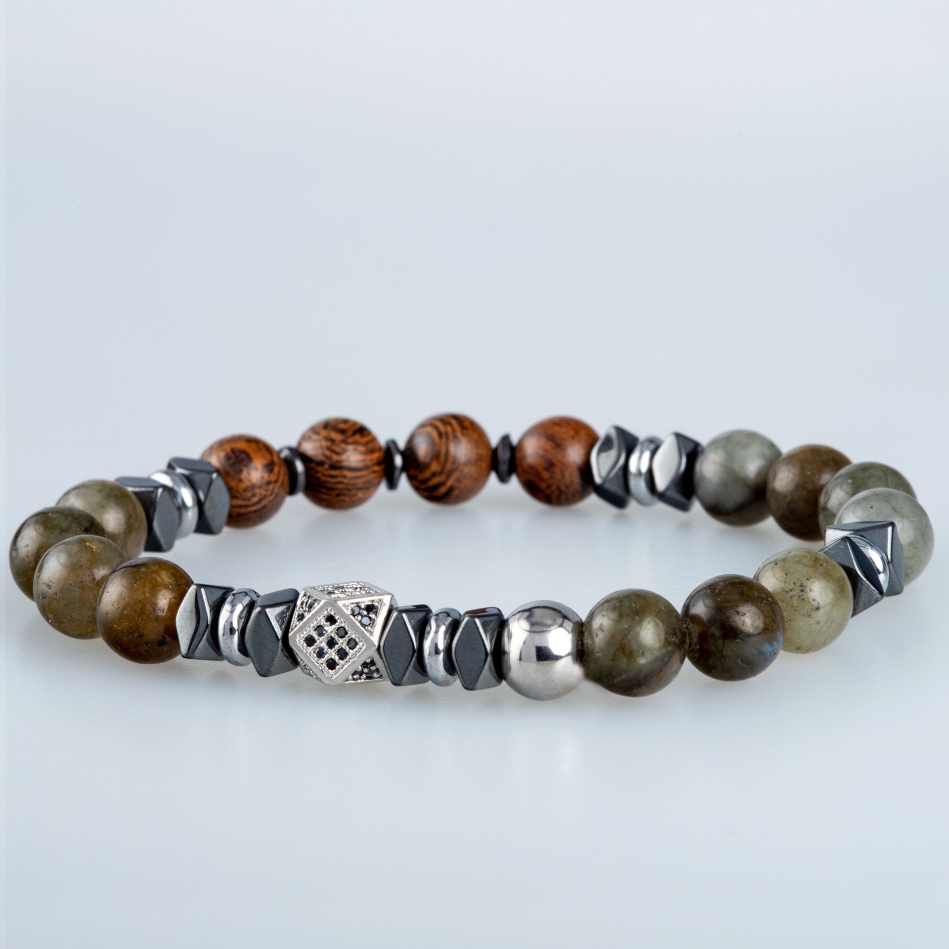 Doğal Taş Bileklik Labradorit