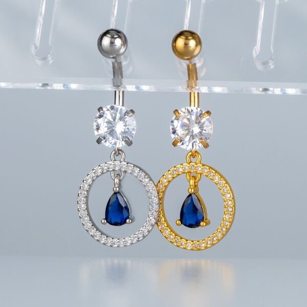 Piercing Göbek Fashion Beyaz
