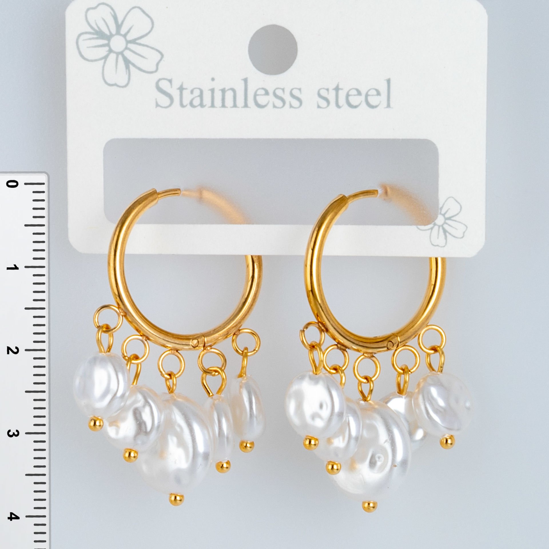 Steel Earrings - 1 Pair