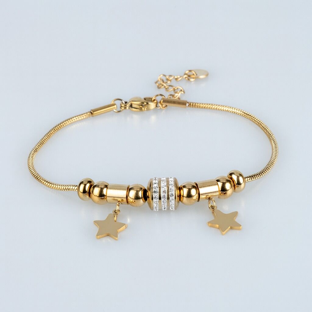 Çelik Zincir Bileklik Yıldız