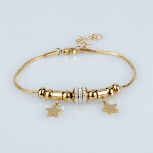 Çelik Zincir Bileklik Yıldız