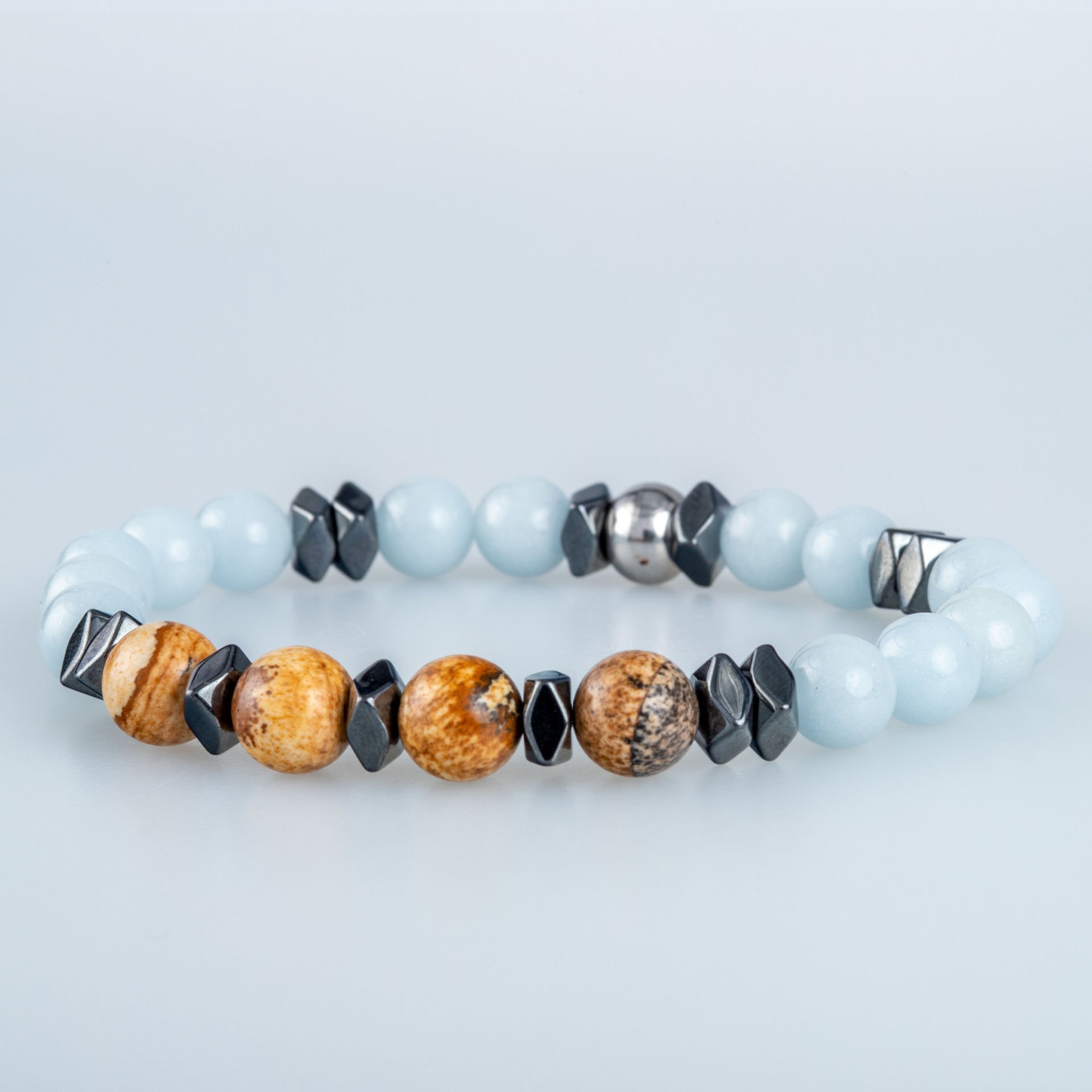 Doğal Taş Bileklik Fosforlu