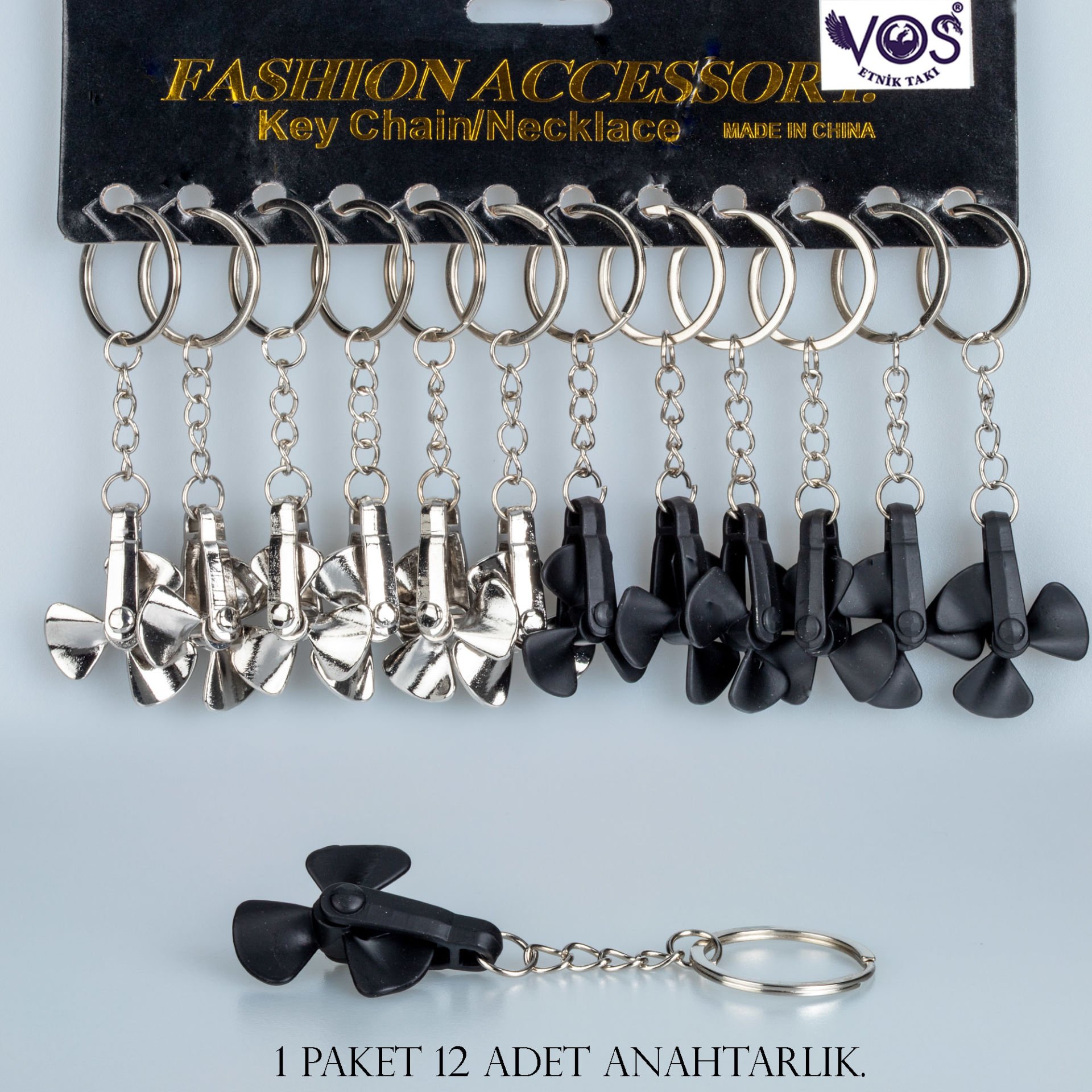 Anahtarlık Paket 12 Adet Pervane
