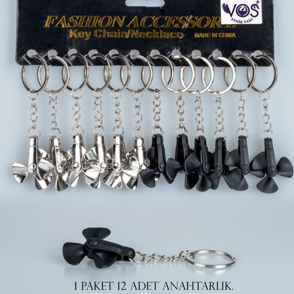 Anahtarlık Paket 12 Adet Pervane