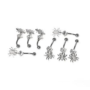 Piercing Göbek Örümcek