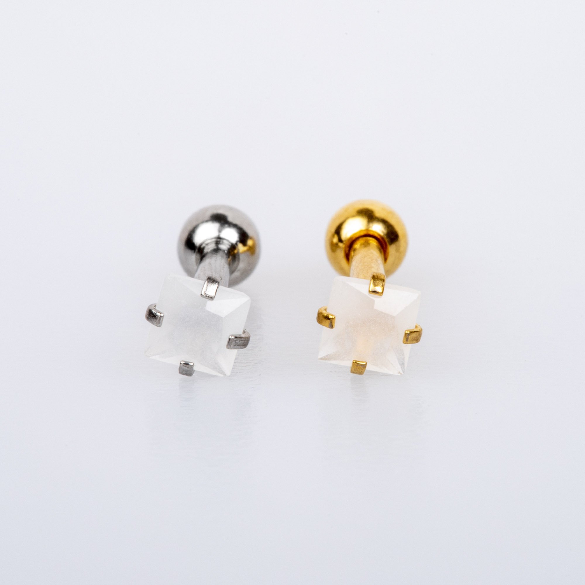 Piercing Tragus 3mm Square Stone