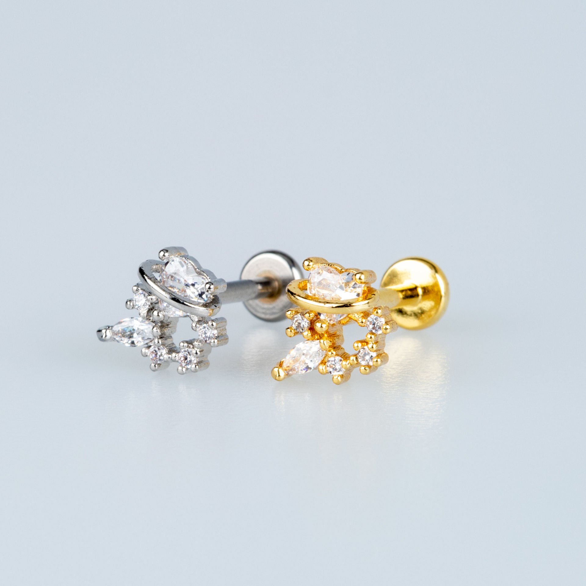 Piercing Tragus Kalp Taş