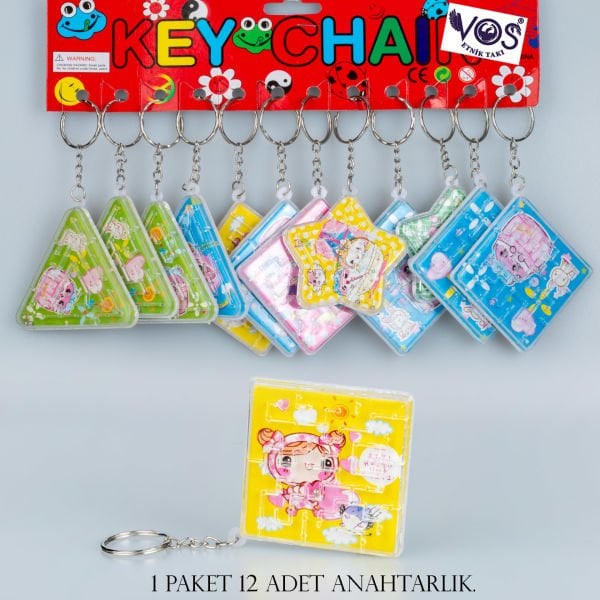 Keychain Package 12 Maze
