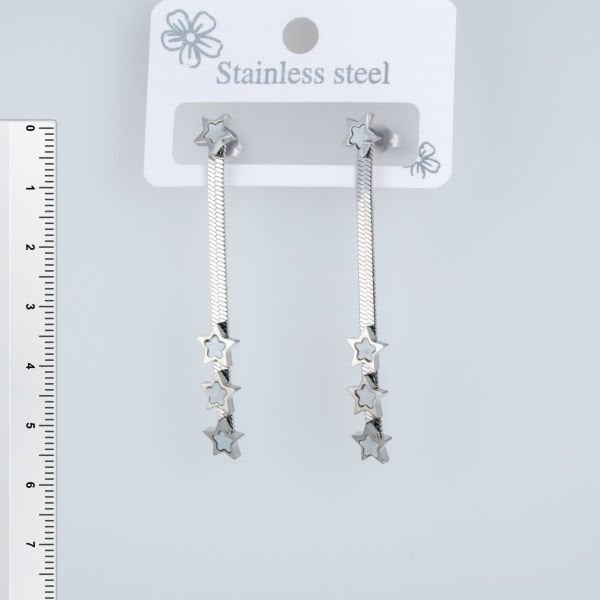 Steel Earring Star - 1 Pair