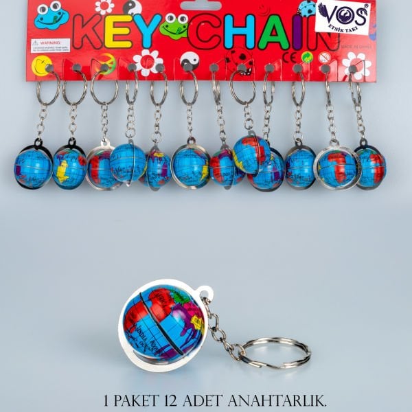 Keychain Pack 12 Pieces World