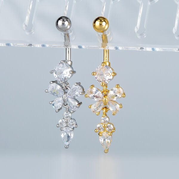 Piercing Göbek Fashion Kelebek