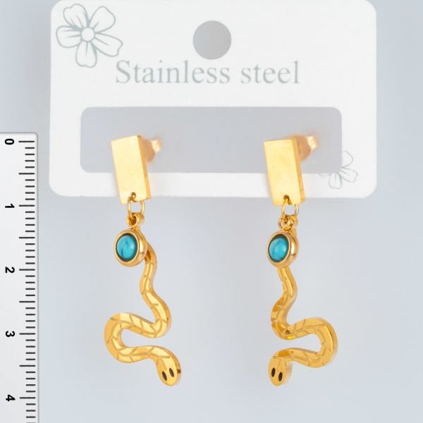 Çelik Küpe Yılan - 1  Çift