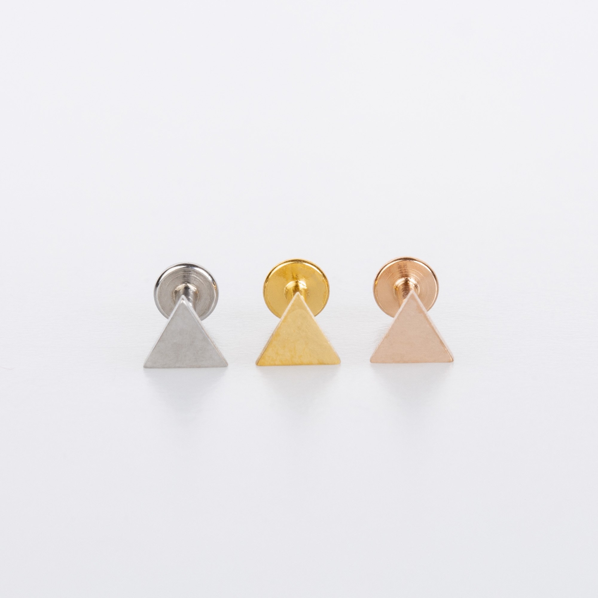Piercing Tragus Triangle Yellow 6mm