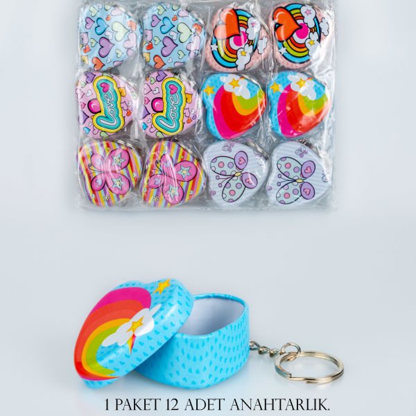 مجموعة سلسلة مفاتيح، صندوق مكون من 12 قطعة