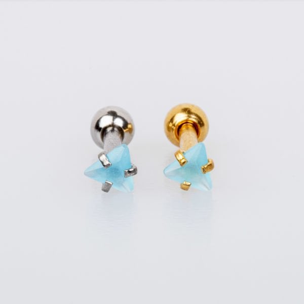 Piercing Tragus 3mm Triangle Stone