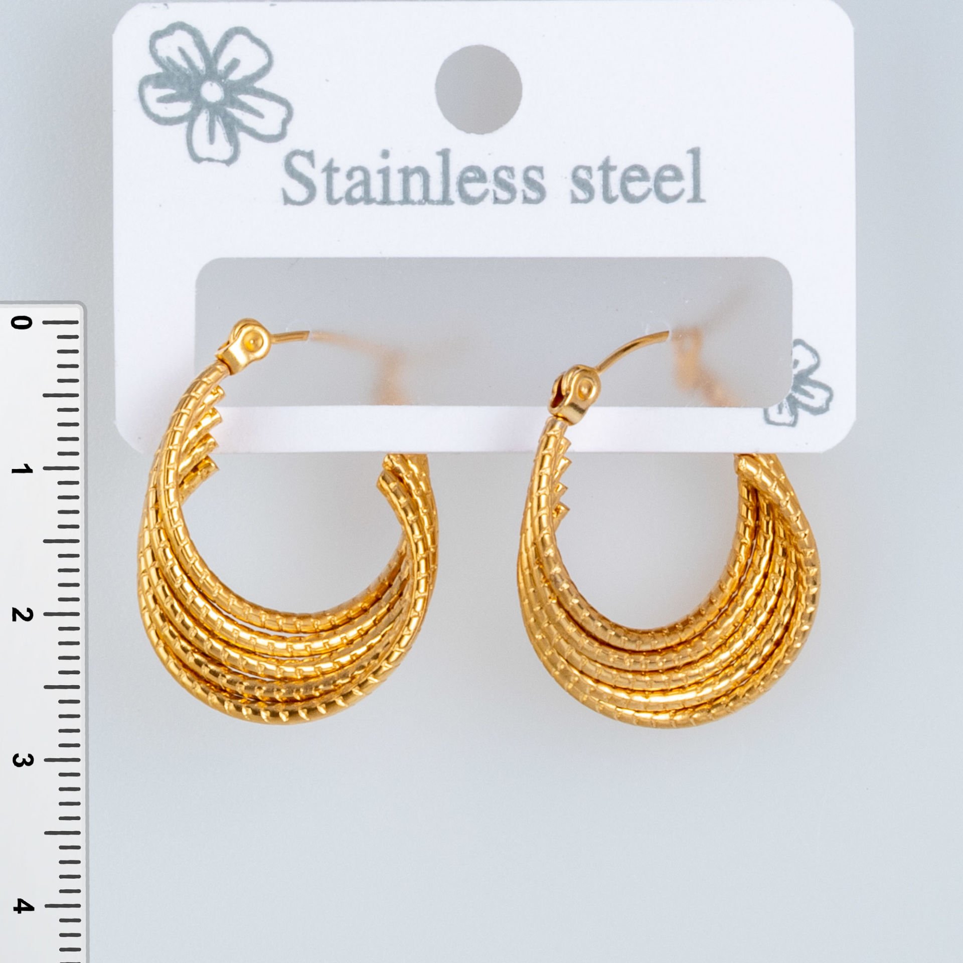 Çelik Küpe - 1  Çift