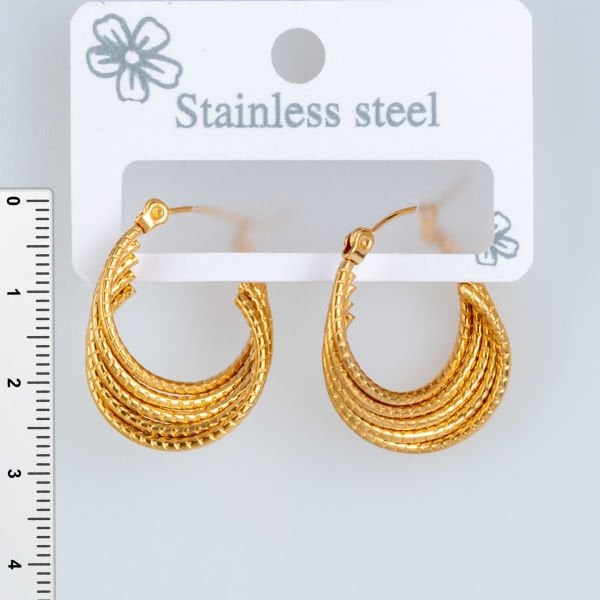 Çelik Küpe - 1  Çift