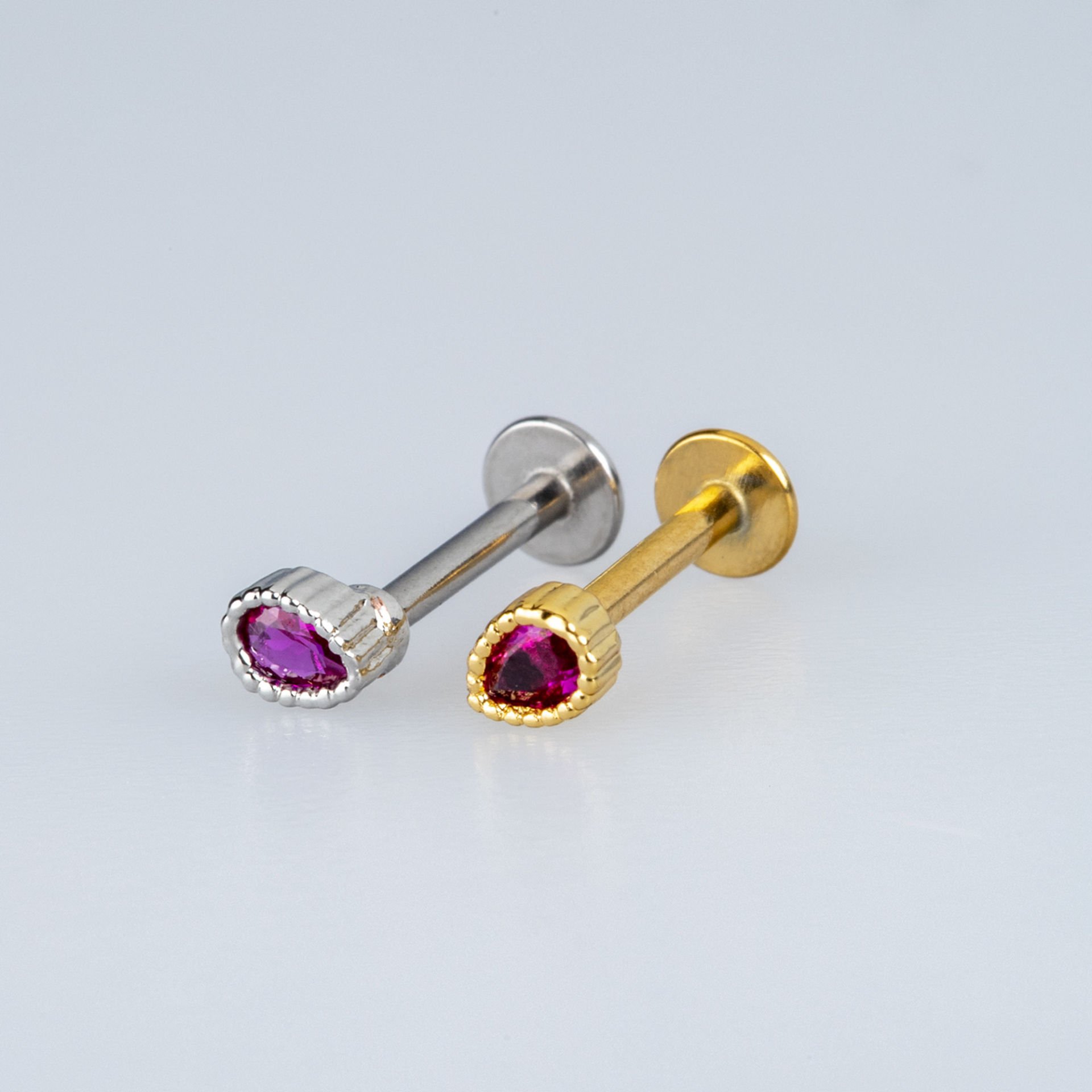 Piercing Tragus 3mm Damla Beyaz