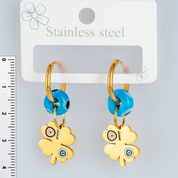 Çelik Küpe Kalp- 1  Çift