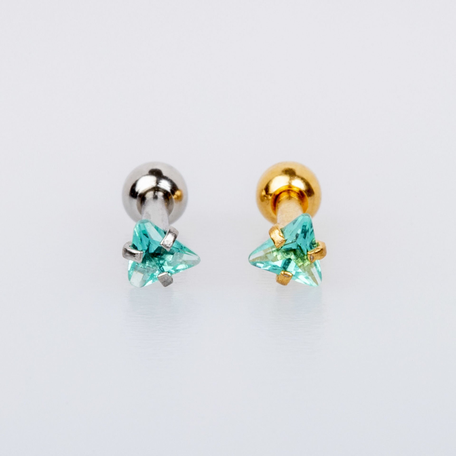 Piercing Tragus 3mm Üçgen Taş