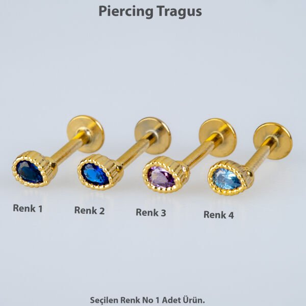 Piercing Tragus 3mm Drop Color 4