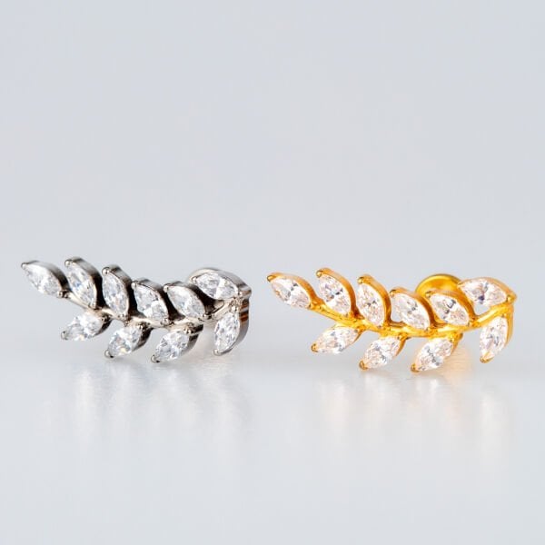 Piercing Titanyum Tragus Yaprak