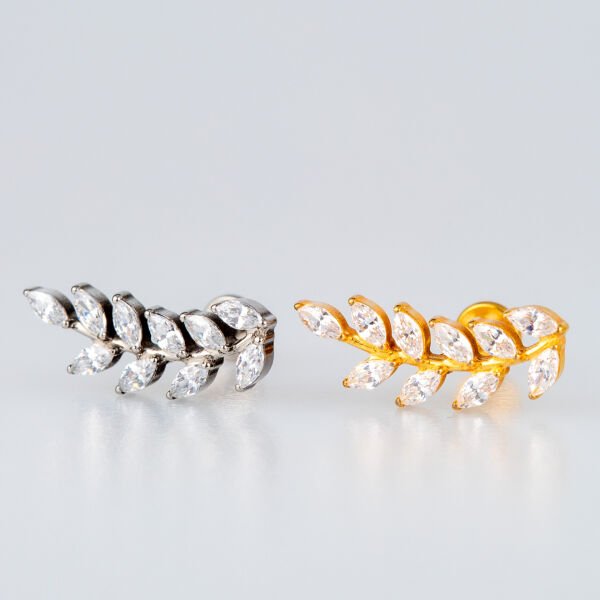 Piercing Titanyum Tragus Yaprak