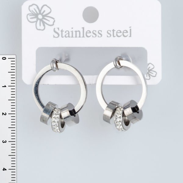 أقراط فولاذية - زوج واحد