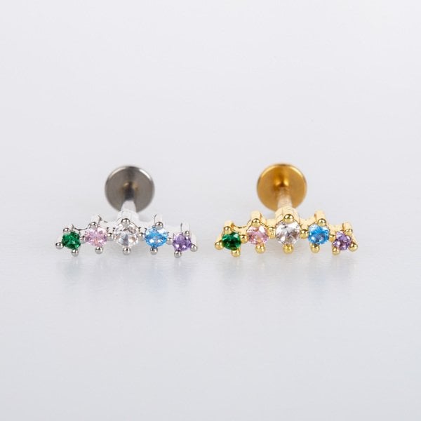 Piercing Tragus Sıralı 5 Taş