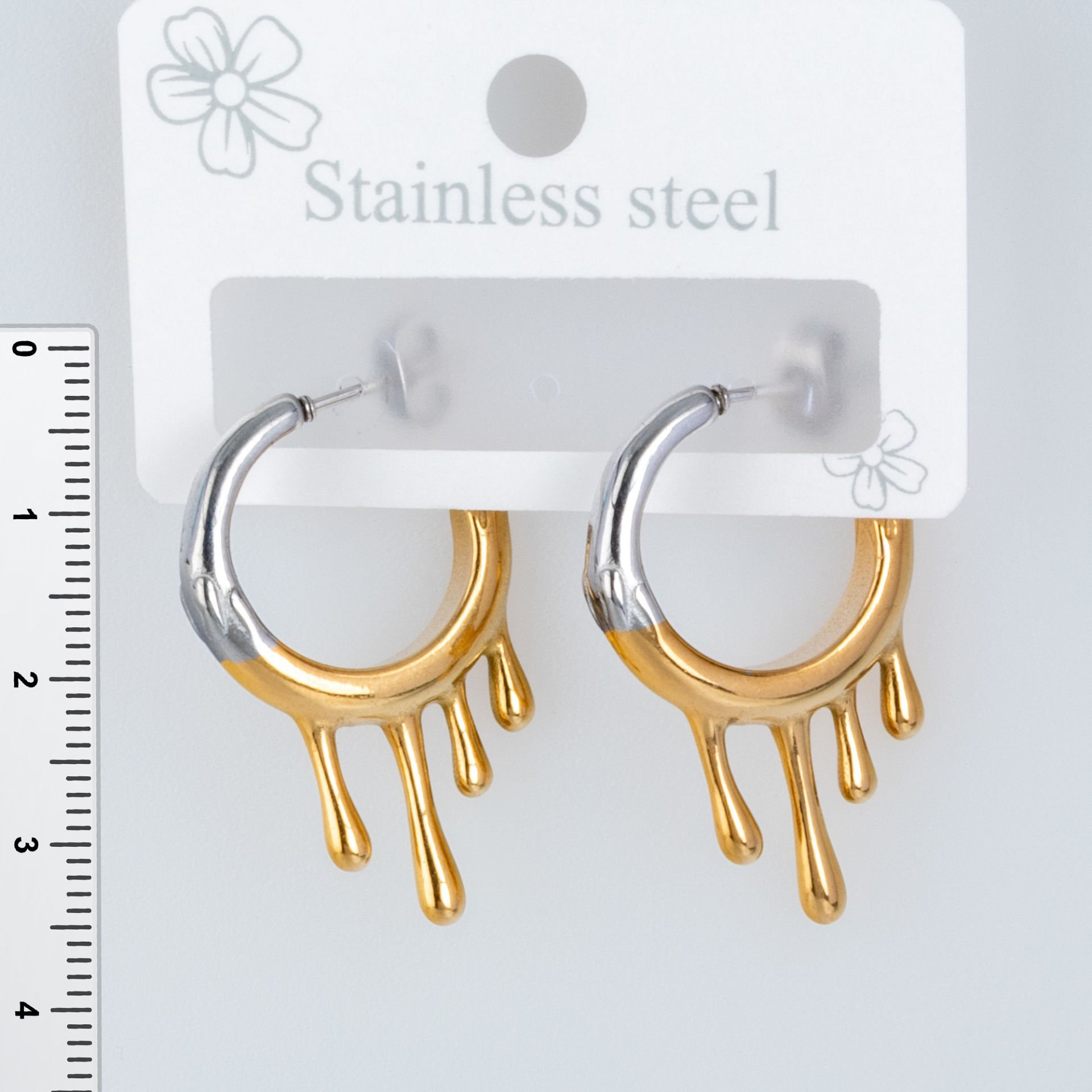 Steel Earrings - 1 Pair