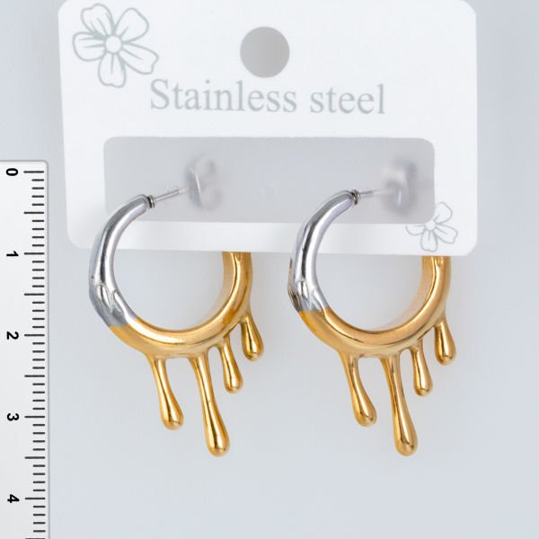 أقراط فولاذية - زوج واحد