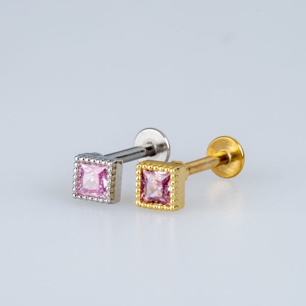 Piercing Tragus Square Yellow