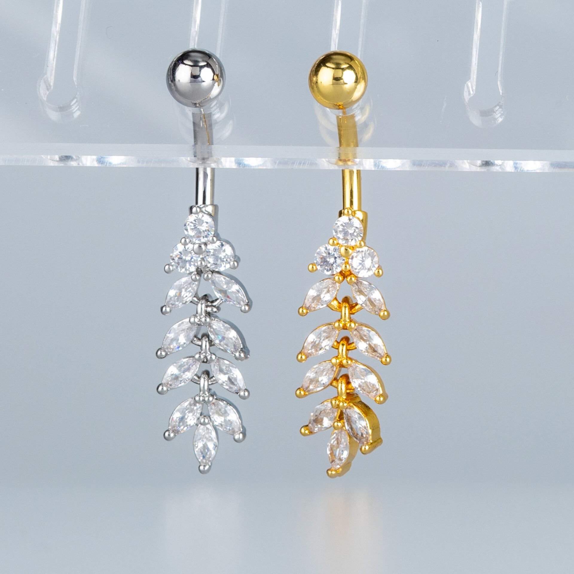 Piercing Göbek Fashion Beyaz