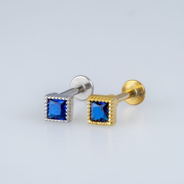 Piercing Tragus Square Yellow