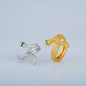 Piercing Rook Halka Yılan Sarı