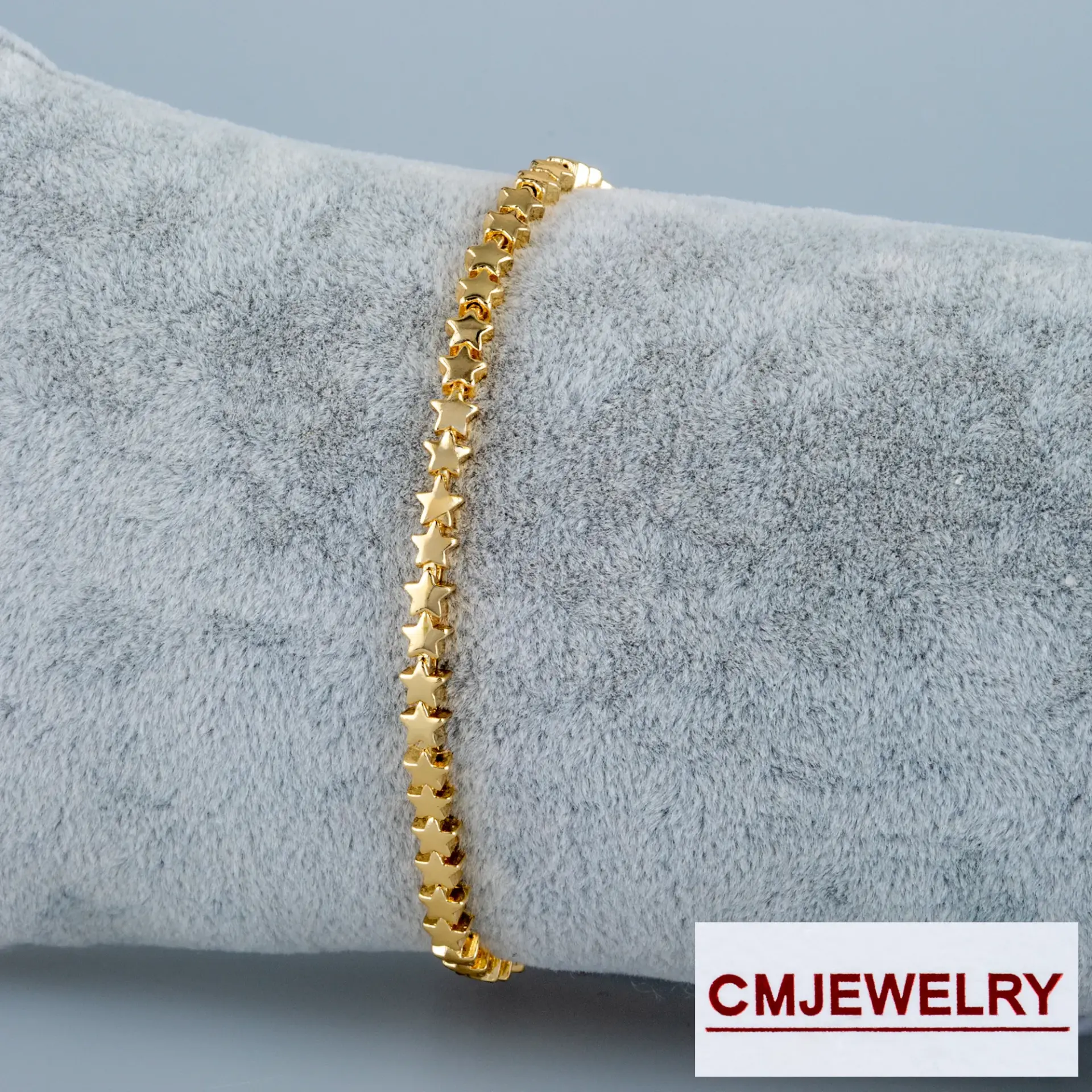 CM Jewelry 14K Yıldız Zincir Bileklik