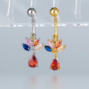 Piercing Göbek Fashion Lotus