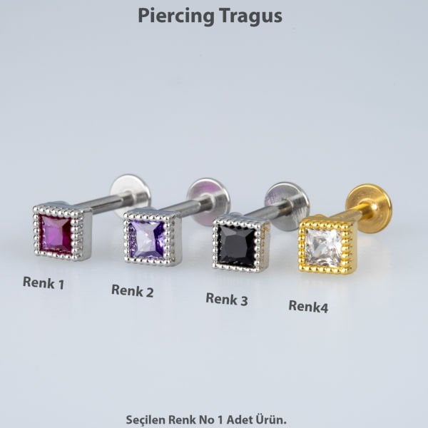 Piercing Tragus Square Color 3