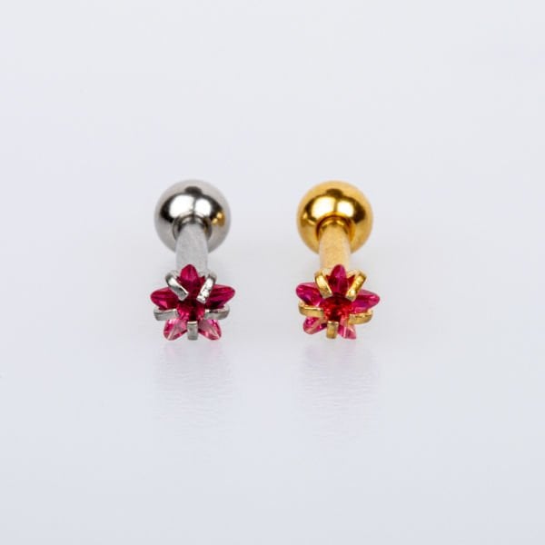 Piercing Tragus 3mm Yıldız Taş
