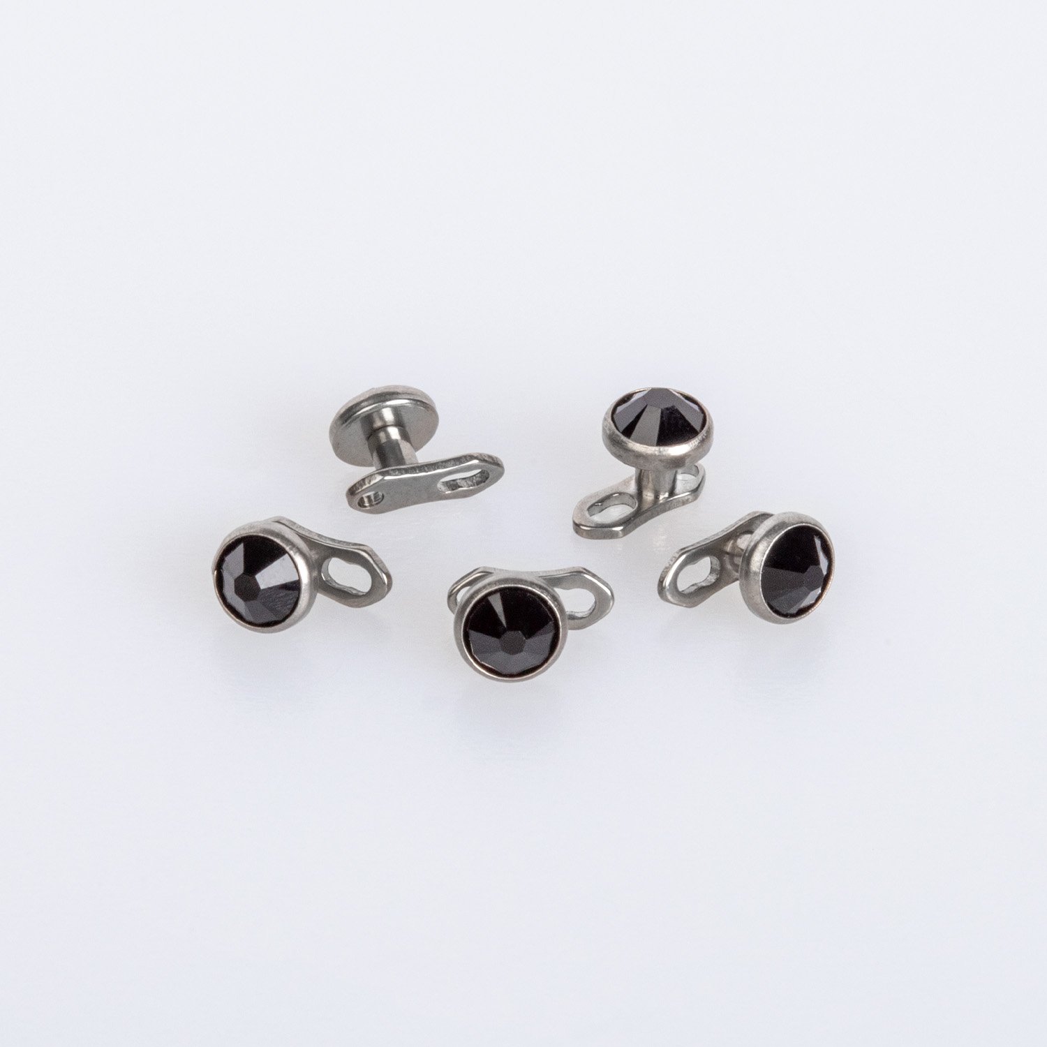 Piercing Titanyum Dermal 4mm Taş