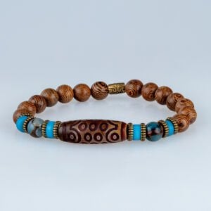 Etnik Doğal Taş Kuka Tibet Bileklik