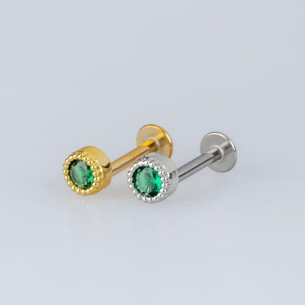 Piercing Tragus Round Yellow