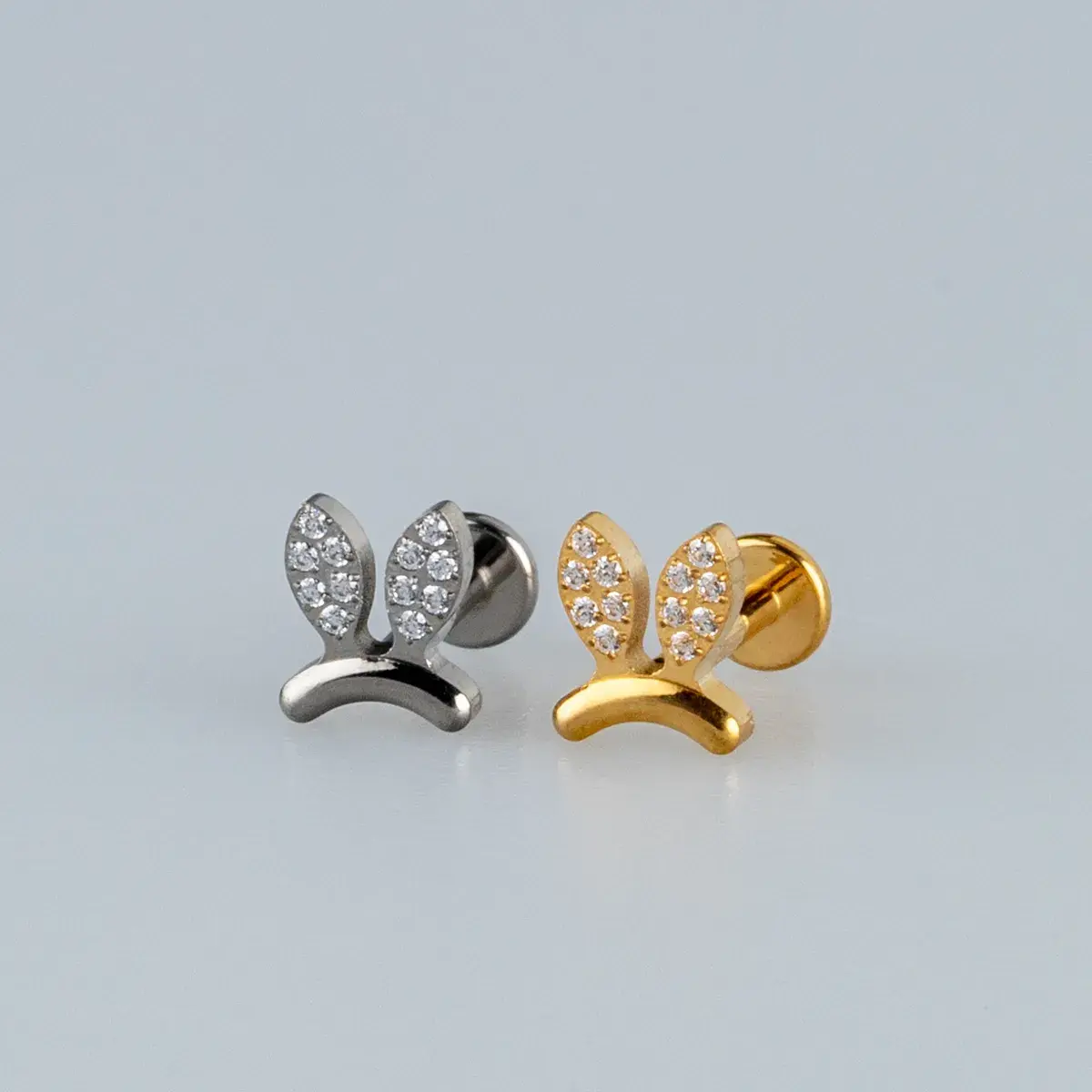 Toptan G23 Titanyum Tavşan Kulak Piercing